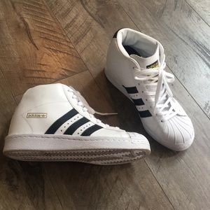 adidas superstar wedge sneakers